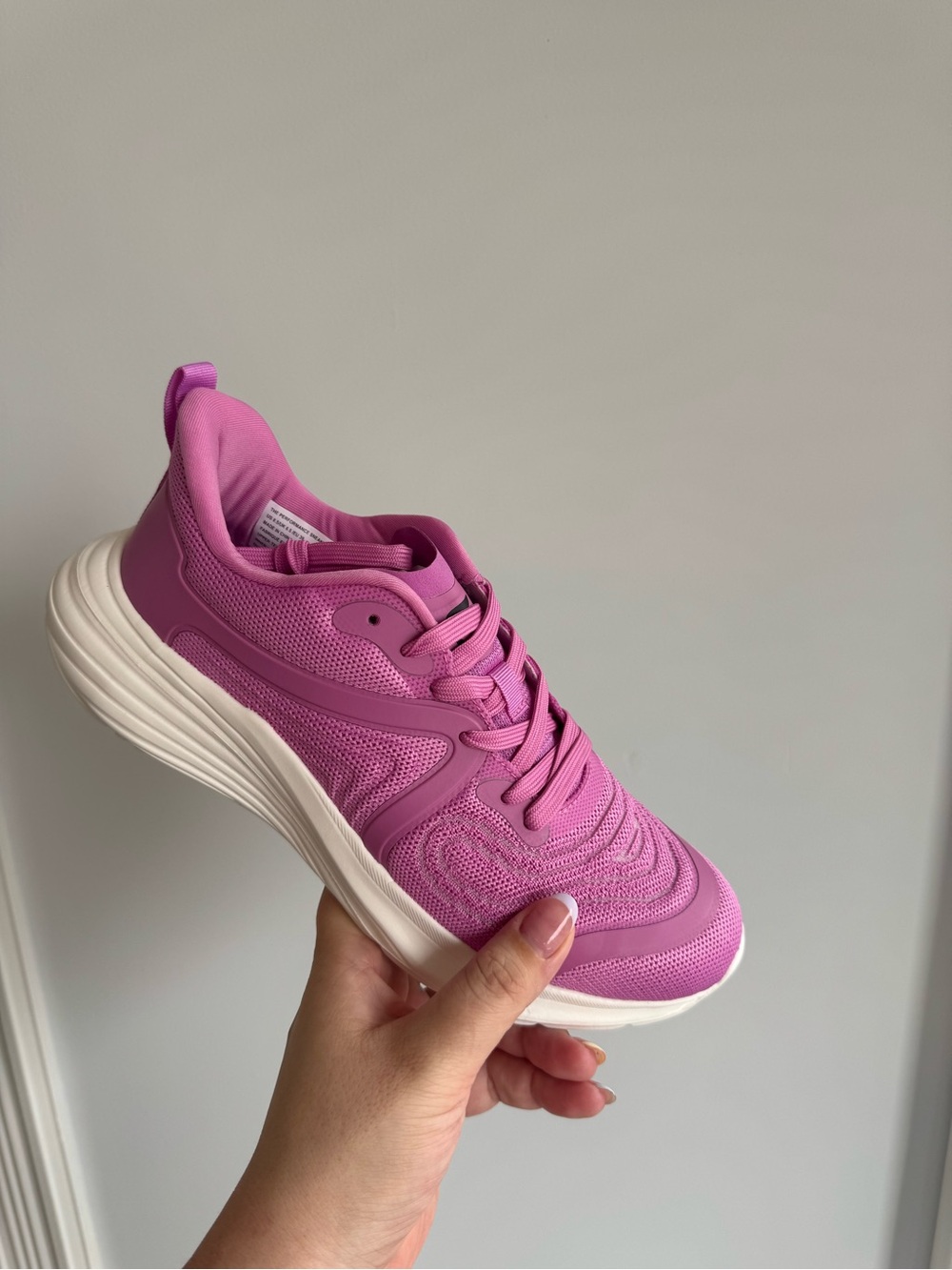Fabletics Vibrant Pink Mesh Running Sneakers - Size 8.5